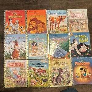 Vintage golden books. Lot #9, 20 books